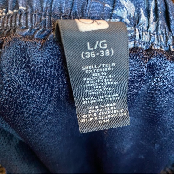 OP men's blue island basic swim short Sz L (36-38) - Picture 3 of 5